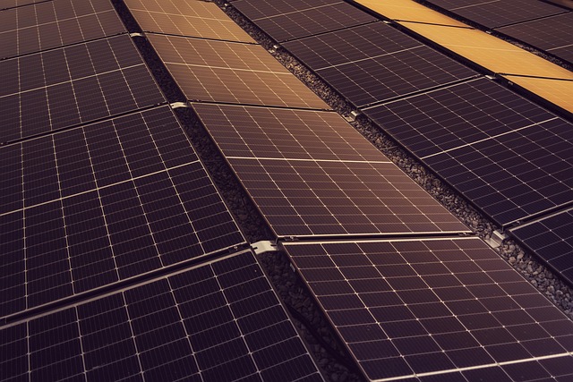 Panneau solaire moderne
